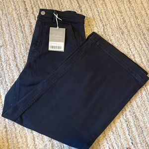 Everlane - The Wide Leg Crop Pant - Navy